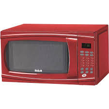 Rca 1 1 Cu Ft Microwave Red Walmart Com Countertop Microwave Countertop Microwave Oven Red Microwave