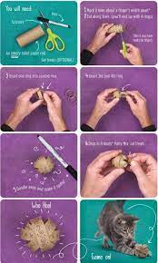 5 Einfache Diy Katze Spielzeug Die Sie Zu Hause Ausprobieren Konnen Mit Tutorials Easy Diy Katze Spielzeug Diy Cat Toys Homemade Cat Toys Diy Cat Toys Easy