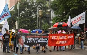 No matter how many bad guys are swarming around the good guy, only one baddie can attack the hero at a time. 47 Years After Martial Law Declaration Marcoses Still Have No Shame Bulatlat