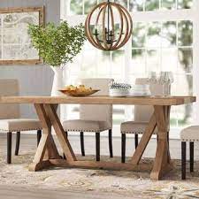 Blaine Dining Table Wood Dining Table Solid Wood Dining Table Farmhouse Dining Table