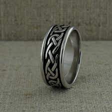 Silver Celtic Wedding Ring Celtic Wedding Rings Wedding Rings Cubic Zirconia Wedding Bands