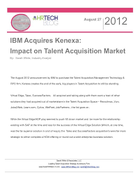 Ibm Acquires Kenexa What It Means For Talent Acquisition Talent Acquisition Talent Management Talent