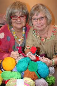 Even mum & dad helping to pack while visiting london on holiday! Broadstairs Knitters Work On Scenery For Margate Theatre Royal Production Inspector Norse A Swedish Crime Spoof From Lipservice