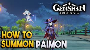 Genshin Impact How To Summon Paimon How To Make Paimon Always Follow You Youtube