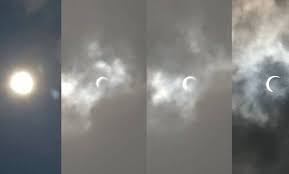 This means the moon is completely hidden by the earth. Oohs And Aahs As Annular Eclipse Happens The Star