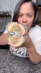 Not @onestopchop_ cooking with a white beater n hat on! Wowwww lol this is  a real chopped cheese!! Shirt from @theebaileybrand #kimmyskreations  #choppedcheese