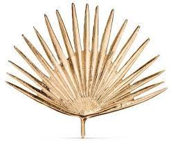 Project 62 Cast Metal Gold Palm Leaf 11 5 X10 Gold Palm Leaves Metal Leaf Wall Art Palm Leaf Wall
