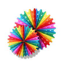 Papel de seda cartolina cola tesoura linha prego. Enfeite Junino Decorativo Balao Circulo Colorido 02un Popper Silvano Festas