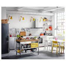 A table is a versatile piece of furniture the shape works with most interiors, no matter the theme. Rimforsa Work Bench Stainless Steel Bamboo 120x63 5x92 Cm Ikea