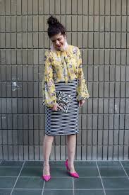 Black And White Striped Pencil Skirt March Life Goals Floral And Stripes Spring Pattern Mix Striped Pencil Skirt Outfit Pattern Mixing Outfits Striped Skirt Pencil