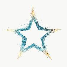 Blue Star With Gold Tips Transparent Png Free Image By Rawpixel Com Ployploy Vector Background Pattern Gold Tips Star Illustration