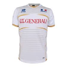 Francesubli propose une gamme complète de tenues de match pour le volley ball : Maillot Officiel 2017 2018 Equipe De France Volley Ball Generali Errea Destockage Vente Privee Sports