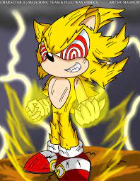 Fleetway Super Sonic Fleetway Super Sonic By Magnum13 On Deviantart Sonic Fan Art Sonic Comic Art