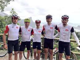Jolanda neff celebrates while holding the swiss flag. Jolanda Neff On Twitter Road Racing Team Switzerland In Rio Swisscycling Swissteam F Cancellara Reichenbach Seb Olympics