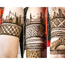 Bts Of Rupis Henna Last Week Bespokebridalhenna First Time Doing A Landscape Design And Meanin Henna Tattoo Designs Bridal Mehendi Designs Hands Henna Tattoo