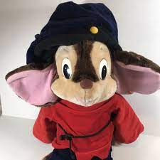 Fievel Mouse Plush Stuffed Animal Mousekewitz Sears Exclusive American Tail 1986 Ebay Plush Stuffed Animals Animals Plush