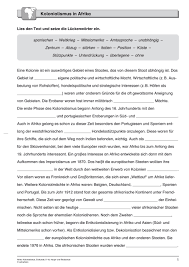 Aber nur, solange es sie nicht selbst schmerzt. Sekundarstufe Unterrichtsmaterial Erdkunde Geografie Welt Afrika Kolonialismus