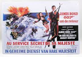 We have an extensive archive of movie posters, also original pieces. James Bond Enamel Poster On Her Majesty S Secret Service French Version