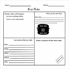 free 19 sample exit ticket templates in pdf psd ms word ai