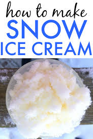 Transfer into a container or bowl for freezing. Easy Snow Ice Cream Recipe Recipe Easy Snow Ice Cream Recipe Snow Icecream Recipe Easy Snow Cream Recipe