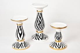 Seta Zebra 3lu Seramik Mumluk Setabianca