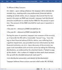 If you think that the irs letter is a mistake or contains erroneous information outline your explanation clearly and concisely with a tone of respect. Sample Letter Requesting Waiver Of Penalty And Interest Sample Penalty Relief Letter