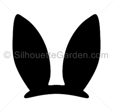 Easter Bunny Ears Silhouette Easter Bunny Ears Bunny Ears Template Silhouette Cameo Crafts