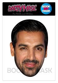 BookMyMask John Abraham Bollywood Celebrity Paper Party Face Mask