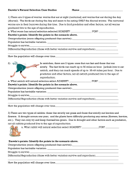 Darwin natural selection answer sheet cyteen de. Darwin S Natural Selection Worksheet