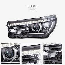 useka トヨタ ハイラックスヴィーゴgun125 レボ 用 ヘッドライト ヘッドランプ 左右セット新品 15 up led for toyota revo vigo hilux 15 up led head lights lamp vland carlamp head ヘッドランプ 車 ライト ヘッドライト