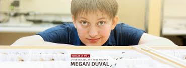 An emerging ant expert and future research professor, while at the U Megan  Duval has studied some “really amazing ants in some really cool places.”  Link for the story: https://attheu.utah.edu/students/humans-of-the-u- megan-duval/ Photo credit: