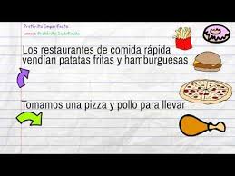 21 Visitando La Ciudad Con Preterito Imperfecto E Indefinido Youtube Preterito Imperfecto Imperfecta Restaurante De Comida Rapida