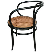 Midcentury Cane And Black Ebonized Bentwood Chair After Thonet 209 Bentwood Chairs Bentwood Rocking Chair Thonet Chair