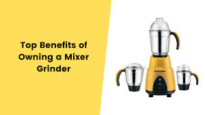 Top Benefits Of Owning A Mixer Grinder Mixer Juicer Multi Tasking Mixer