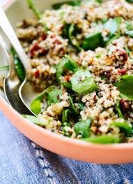 Sun Dried Tomato Spinach And Quinoa Salad Cookie And Kate Recipe Quinoa Recipes Easy Quinoa Salad Recipes Quinoa Salad