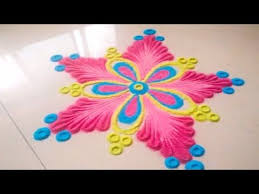 Super Creative Rangoli Design Easy Quick Small And Simple 5 Minutes Rangoli Design By Jyoti Ratho Small Rangoli Design Colorful Rangoli Designs Rangoli Designs