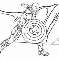 Printable coloring pages of captain america. Captain America Avengers Coloring Page From Cacha Mitraland