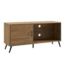 Magnavox mid century record player stereo media console this stereo console is 50 wide x 17.25 deep x 26.5 inches high. Walker Edison Mid Century Tv Cabinet 52 In X 24 In English Oak Lw52norgseo Rona