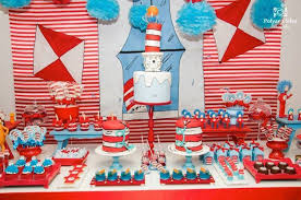 Cat In The Hat Birthday Party Cat Birthday Party Girls Birthday Party Diy Birthday Party