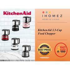Fuel your culinary passion with the revolutionary kitchenaid empire red 7 cup food processor, product number kfp0718er. Kitchenaid 3 5 Cup Food Chopper 830ml Mini Processor Pro Bpa Free Plastic Chop Mix Puree Design Various Colours Shopee Malaysia