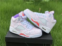 2020 Girls Air Jordan 5 Retro Easter White Voltage Purple Ct1605 100 Girls Shoes Air Jordan 5 Retro Air Jordans