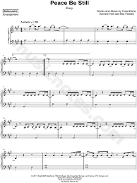 Your current browser isn't compatible with soundcloud. Betacustic Peace Be Still Easy Sheet Music Piano Solo In A Major Download Print Sku Mn0212658