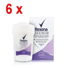 4 rexona women stick mixed lot different antiperspirant deodorant free ship 40ml. 6er Pack Rexona Deo Cream Stick Women Maximum Protection Sensitive Dry 45ml