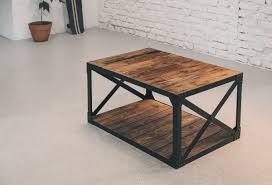 Sensory table, wood box frame coffee tables. Rock Reclaimed Coffee Table With X Frame Ironwood
