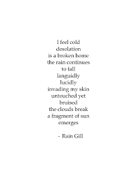 Poem By Rain Gill Poems Poetry Collection Broken Home