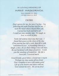 In Loving Memory With I M Free Poem Shown On Etsy Funeral Poems Free Poems In Loving Memory Quotes