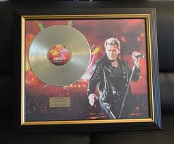 Set the night on fire: Johnny Hallyday Framed Gold Record Catawiki