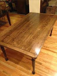 Maple, cherry, birch, etc can be a challenge to stain. Hand Crafted Solid Maple Farmhouse Dining Table With Turned Legs By Edelman S Wood Designs Custommade Com