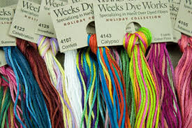 Weeks Dye Works Embroidery Floss 6 Strand 2 Strand 3