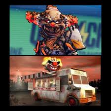 1 hints & tips 2 advanced attacks 3 cheats 4 unlockable characters 5 level passwords zombie tunes: Twisted Metal Sweet Tooth Easter Egg Reference Borderlands3